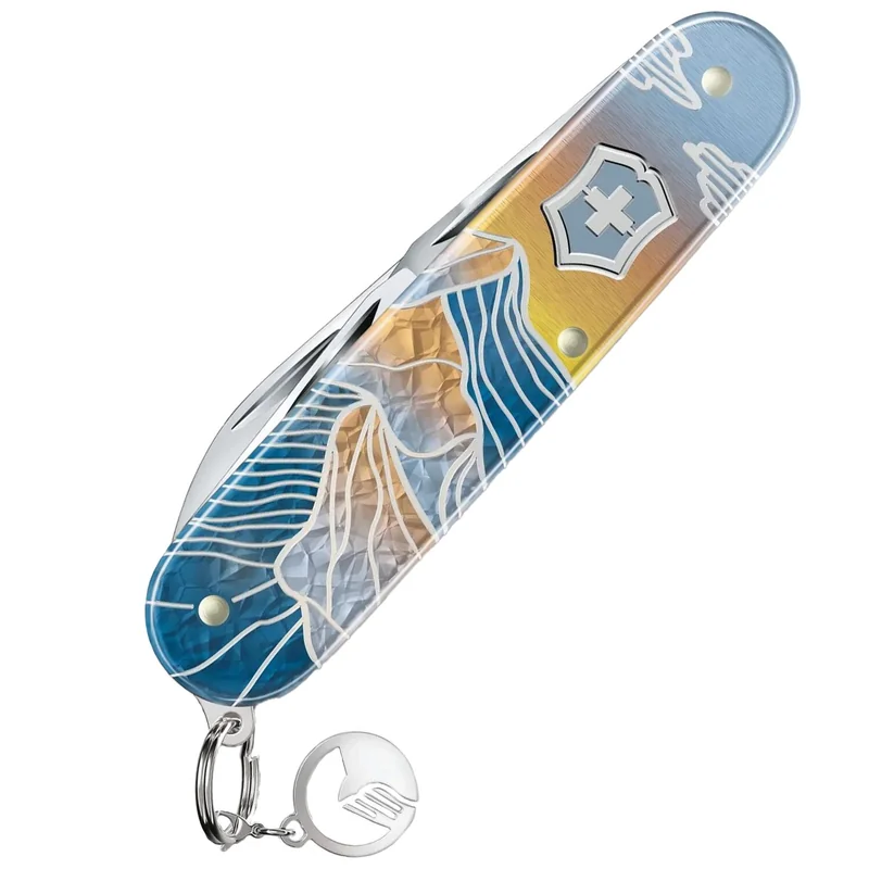 Nóż kieszonkowy Victorinox Cadet Alox Winter Magic Limited Edition 2023 - Niebieski