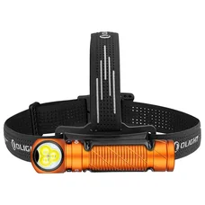 Latarka czołowa i kątowa Olight Perun 3 z opaską na głowę Orange - 3000 lumenów