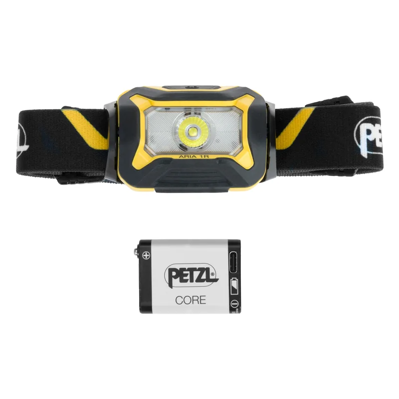 Czołówka Petzl Aria 1 Czarno-Żółta - 475 lumenów