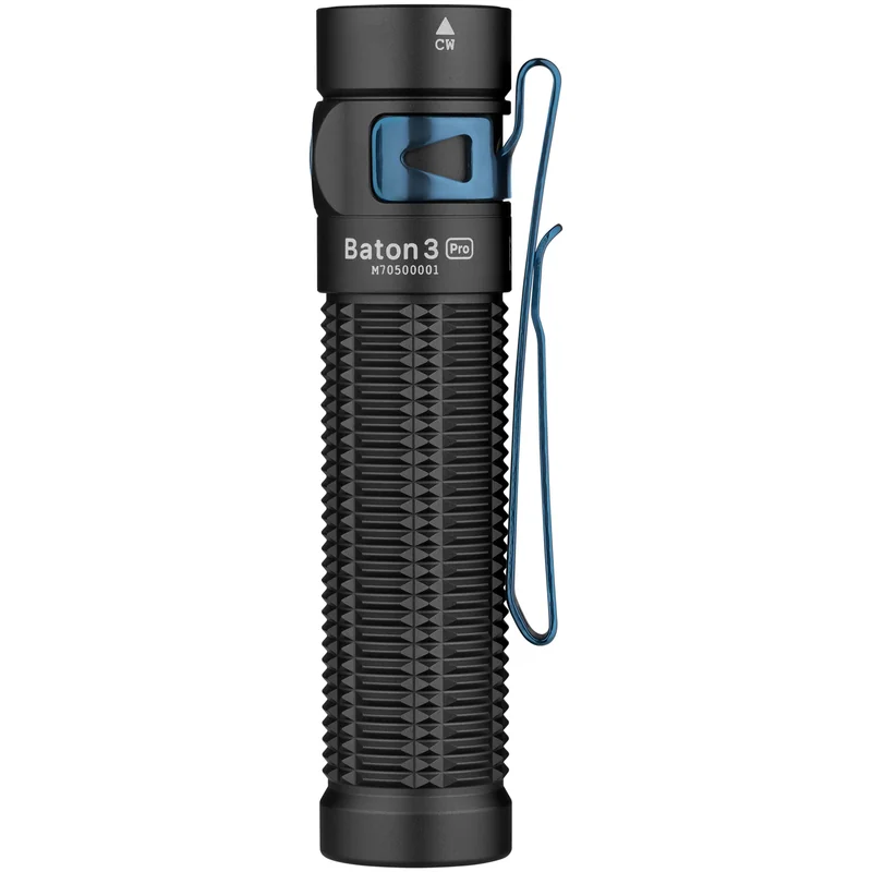 Latarka Olight Baton 3 Pro Cool White Akumulatorowa Czarna - 1500 lumenów