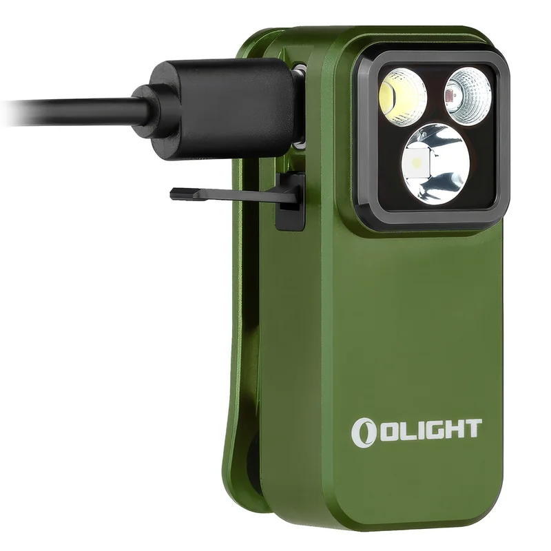 Latarka akumulatorowa Olight Oclip Pro 500 lumenów - OD Green