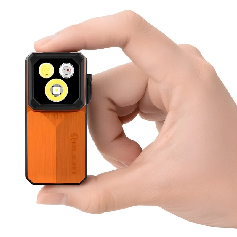 Latarka Olight Oclip 2 Ultra Amber Orange - 580 lumenów