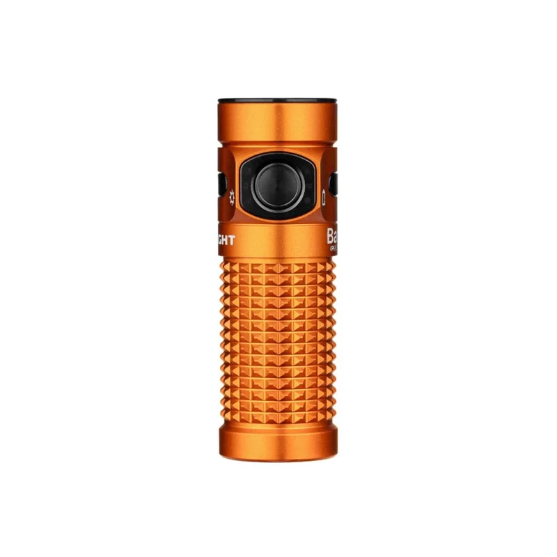 Latarka Olight Baton 4 Premium Edition z bezprzewodowym etui ładującym Pomarańczowa - 1300 lumenów