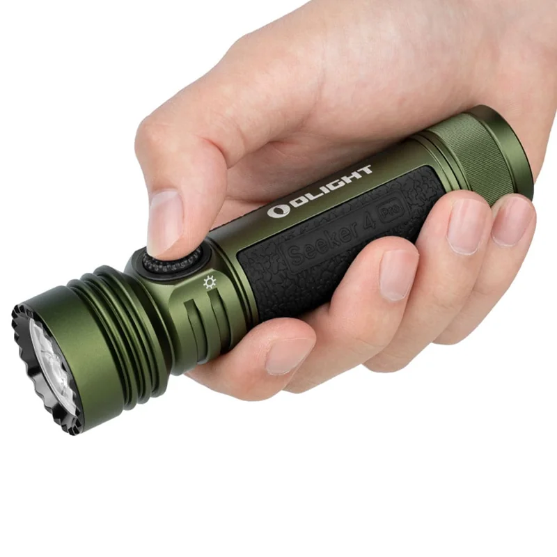 Latarka taktyczna szukaczowa Olight Seeker 4 Pro Cool White OD Green - 4600 lumenów