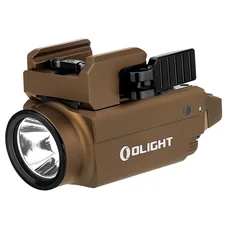 Olight BALDR S Cool White Desert Tan Latarka na broń z celownikiem laserowym - 800 lumenów, niebieski laser