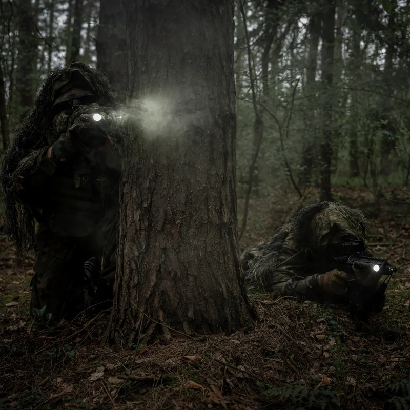 Latarka taktyczna Olight Odin S Matte Black z montażem - 1500 lumenów