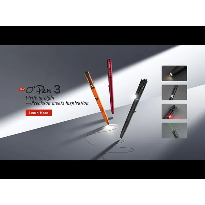 Latarka w długopisie Olight O'Pen 3 OD Green - 120 lumenów