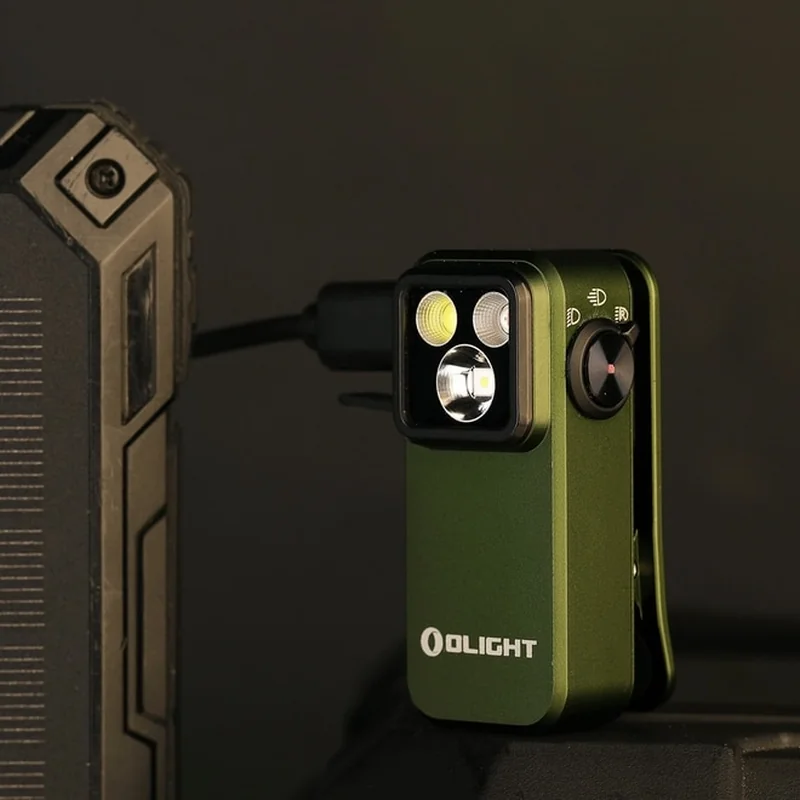 Latarka akumulatorowa Olight Oclip Pro 500 lumenów - OD Green