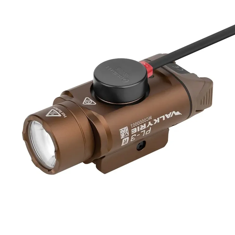 Latarka taktyczna Olight PL-3R Valkyrie Desert Tan - 1500 lumenów