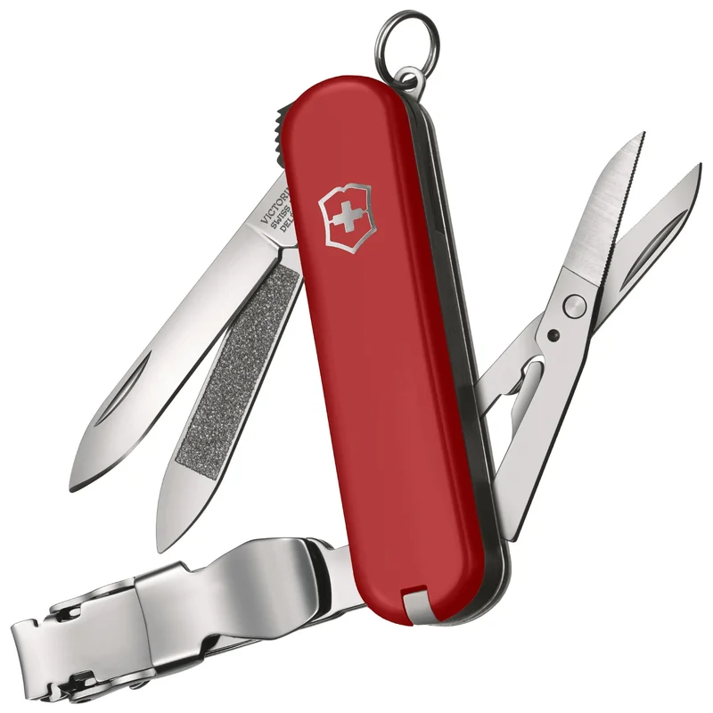 Nóż kieszonkowy Victorinox Nail Clip 580 - Czerwony