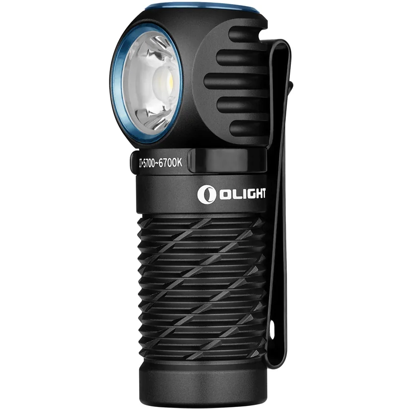 Latarka czołowa i kątowa Olight Perun 2 Mini Cool White Black z opaską - 1100 lumenów