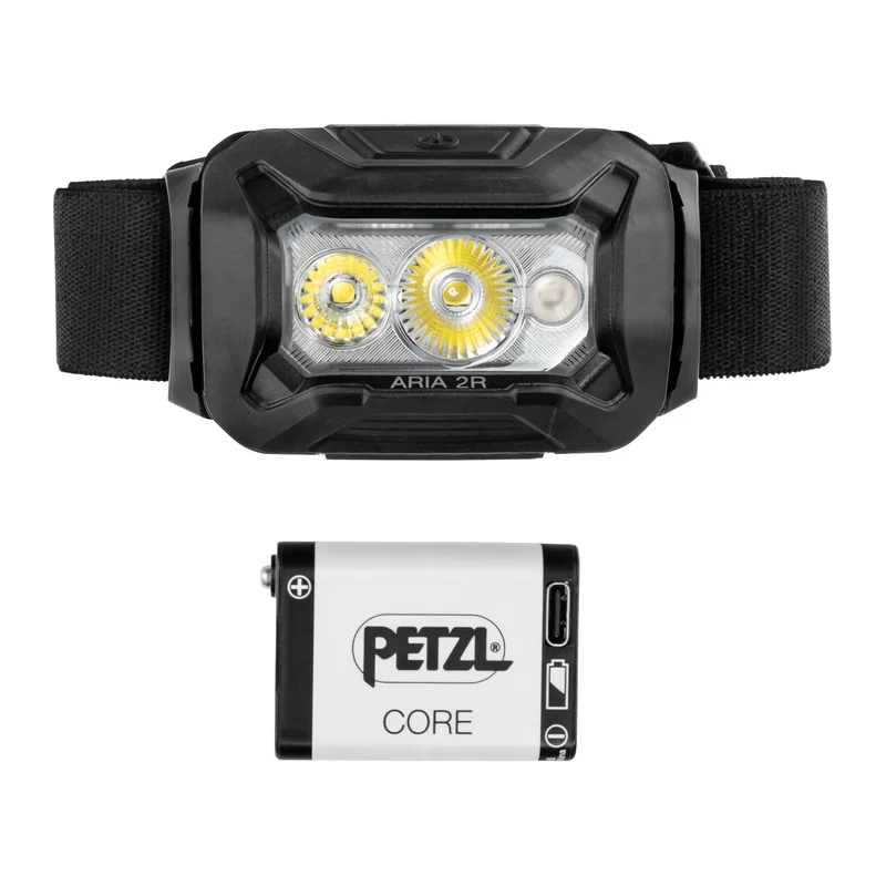 Czołówka Petzl Aria 2R RGB Czarna - 625 lumenów