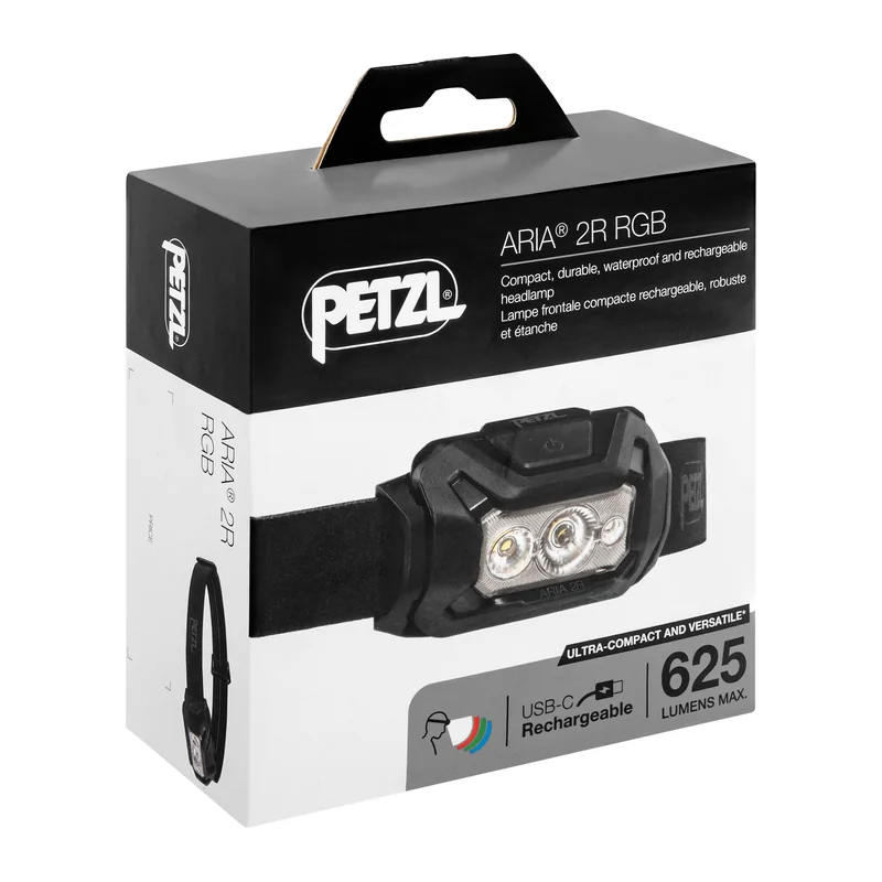 Czołówka Petzl Aria 2R RGB Czarna - 625 lumenów
