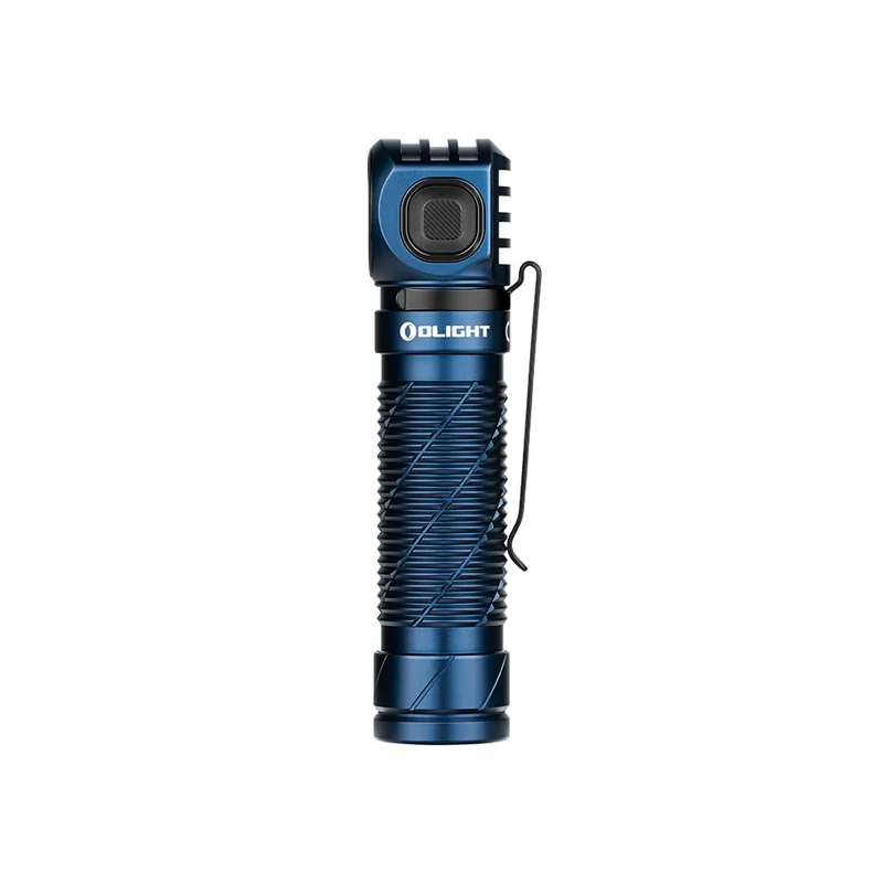 Latarka czołowa i kątowa Olight Perun 3 Midnight Blue z opaską na głowę - 3000 lumenów