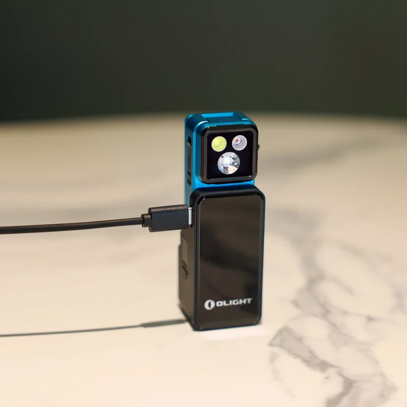 Latarka akumulatorowa Olight Oclip 2 Pro Premium 530 lumenów - Tidal Blue