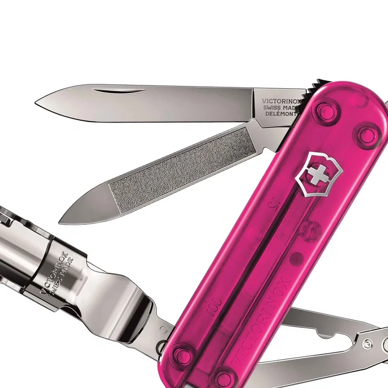 Victorinox Nail Clip 580 - Przezroczysty Różowy