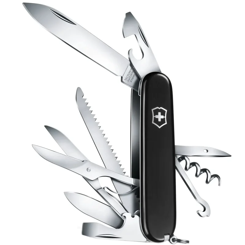 Nóż kieszonkowy Victorinox Huntsman - Czarny