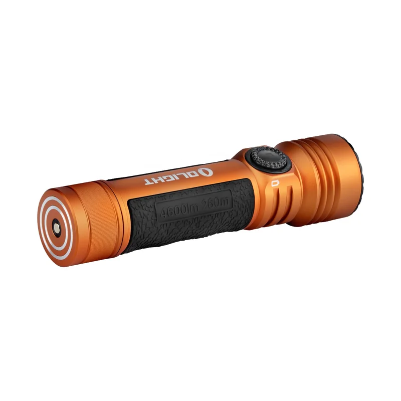Taktyczna latarka poszukiwawcza Olight Seeker 4 Pro Cool White Orange - 4600 lumenów