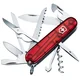 Nóż kieszonkowy Victorinox Huntsman - Przezroczysty Czerwony