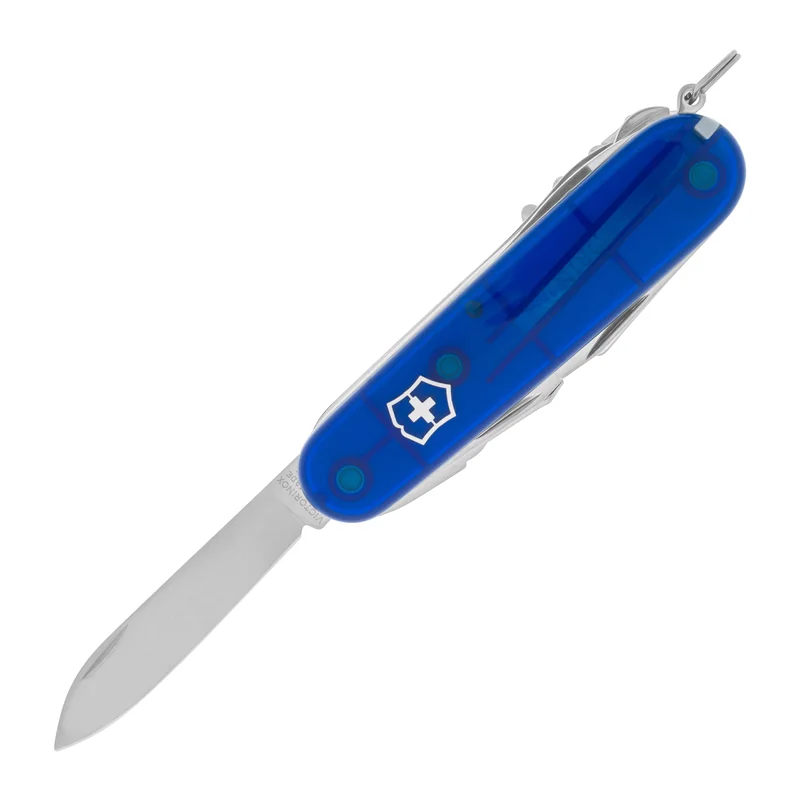 Nóż kieszonkowy Victorinox Swiss Champ - Przezroczysty Niebieski