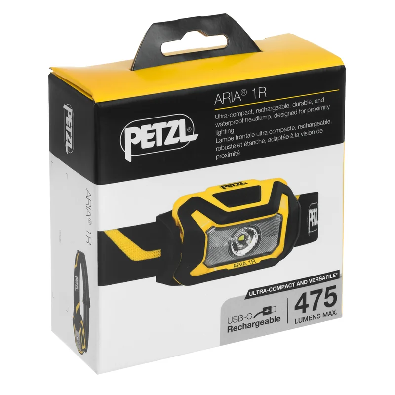 Czołówka Petzl Aria 1 Czarno-Żółta - 475 lumenów