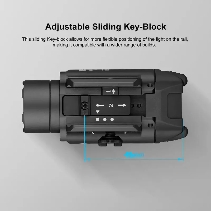 Latarka na broń Olight PL-3R Valkyrie Black - 1500 lumenów