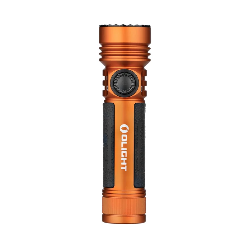 Taktyczna latarka poszukiwawcza Olight Seeker 4 Pro Cool White Orange - 4600 lumenów