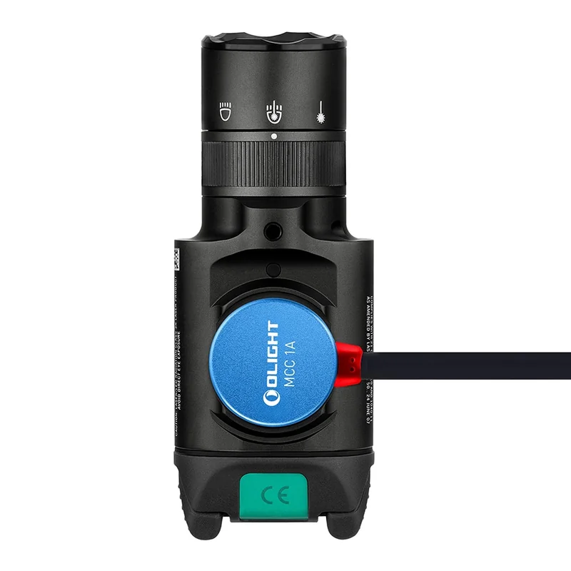 Latarka taktyczna z celownikiem laserowym Olight BALDR Pro R - 1350 lumenów, zielony laser