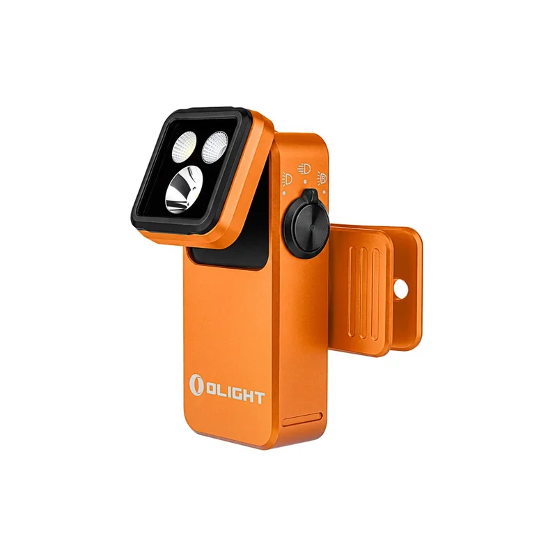 Latarka akumulatorowa Olight Oclip 2 Pro 530 lumenów - pomarańczowa