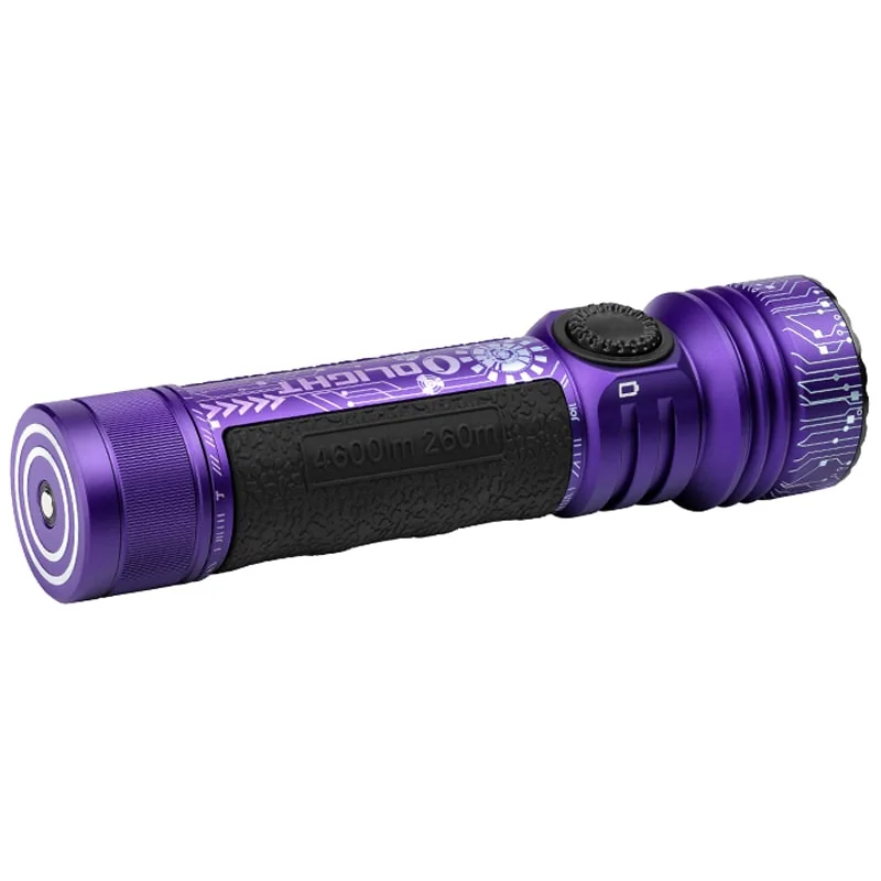 Latarka taktyczna Olight Seeker 4 Pro Cool White Cyber Violet - 4600 lumenów