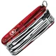 Nóż kieszonkowy Victorinox Cyber Tool L - Czerwony Transparentny