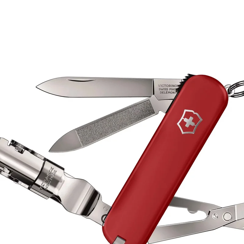 Nóż kieszonkowy Victorinox Nail Clip 580 - Czerwony