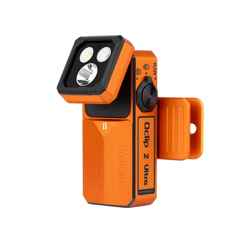 Latarka Olight Oclip 2 Ultra Premium Amber Orange - 580 lumenów