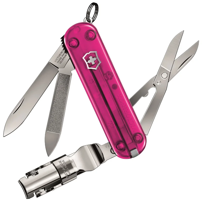 Victorinox Nail Clip 580 - Przezroczysty Różowy