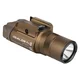Latarka z celownikiem laserowym Olight BALDR Pro R Desert Tan - 1350 lumenów, zielony laser