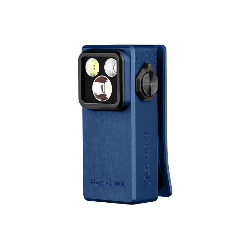Akumulatorowa latarka Olight Oclip Ultra Navy Blue - 530 lumenów
