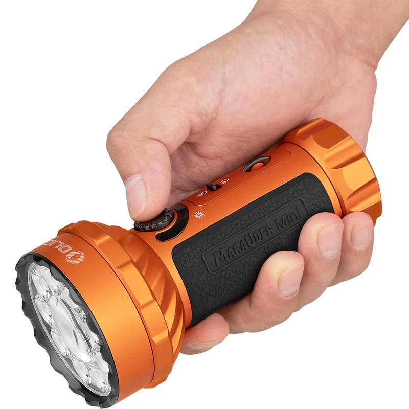 Latarka akumulatorowa Olight Marauder Mini Orange - 7000 lumenów, zasięg 600 m