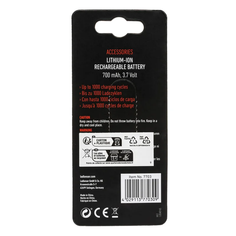 Akumulator Ledlenser 14500 3,7 V 700 mAh