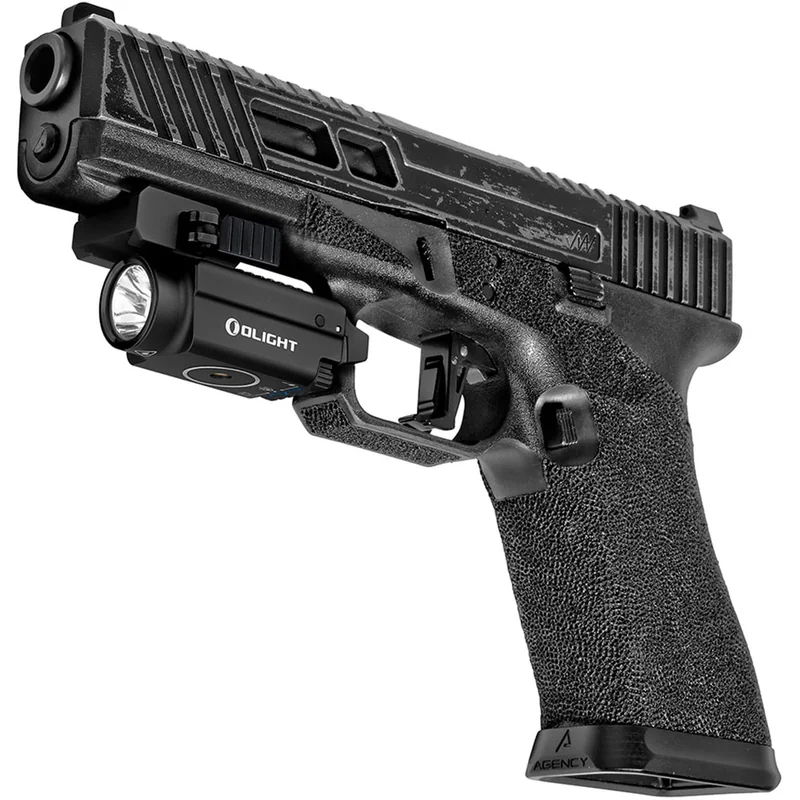 Latarka taktyczna Olight BALDR S Cool White z celownikiem laserowym - 800 lumenów, niebieski laser