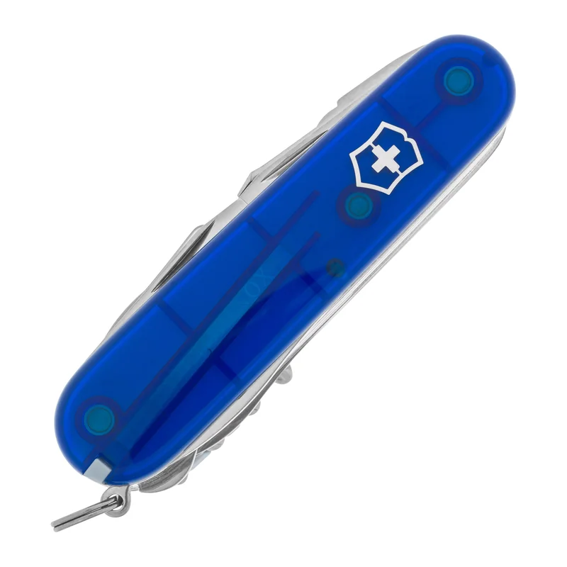 Nóż kieszonkowy Victorinox Swiss Champ - Przezroczysty Niebieski