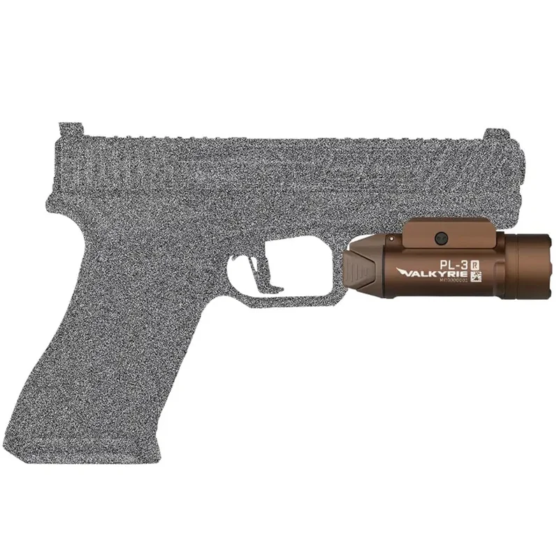 Latarka taktyczna Olight PL-3R Valkyrie Desert Tan - 1500 lumenów