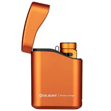 Latarka Olight Baton 4 Premium Edition z bezprzewodowym etui ładującym Pomarańczowa - 1300 lumenów