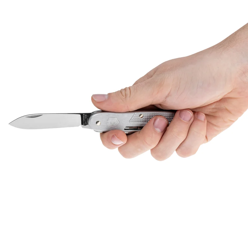 Nóż kieszeniowy Victorinox Alox Refined Synergy - Srebrny