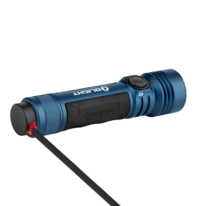 Latarka taktyczna Olight Seeker 4 Pro Cool White Midnight Blue - 4600 lumenów