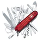 Nóż kieszonkowy Victorinox Swiss Champ – Przezroczysty Czerwony