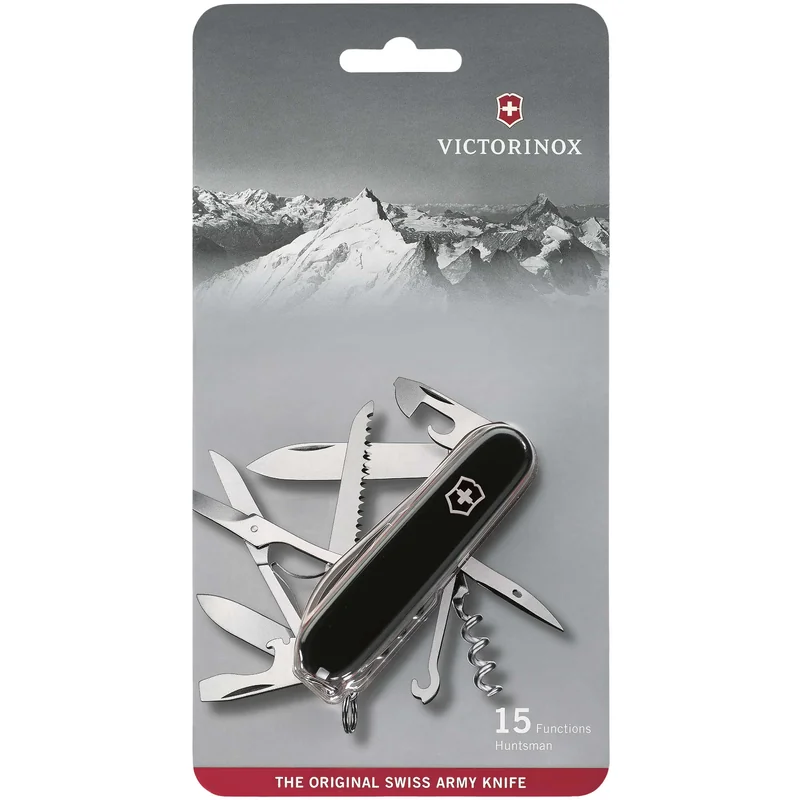 Nóż kieszonkowy Victorinox Huntsman - Czarny