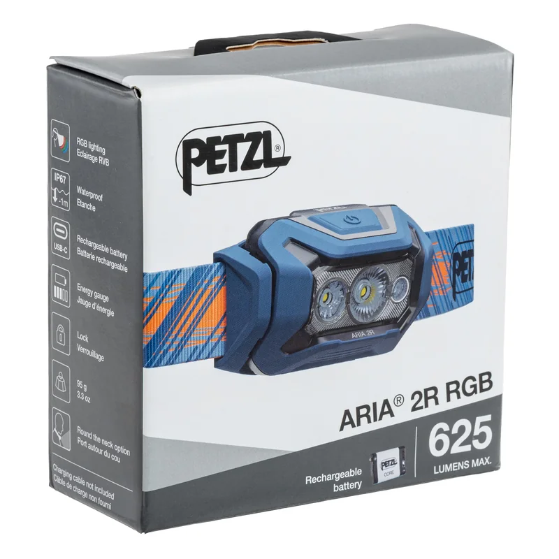 Czołówka Petzl Aria 2R RGB Niebieska - 625 lumenów