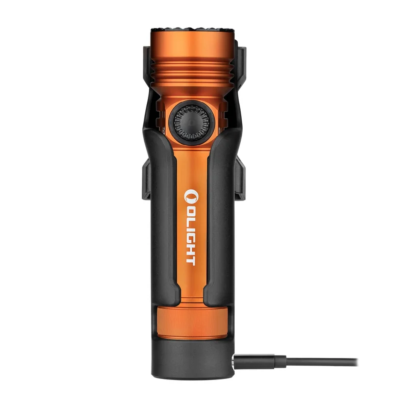 Taktyczna latarka poszukiwawcza Olight Seeker 4 Pro Cool White Orange - 4600 lumenów