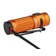 Latarka Olight Baton 4 Premium Edition z bezprzewodowym etui ładującym Pomarańczowa - 1300 lumenów