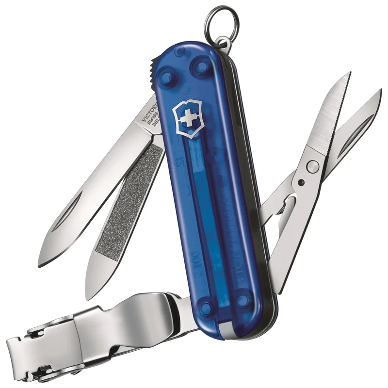 Nóż kieszonkowy Victorinox Nail Clip 580 - Transparent Blue